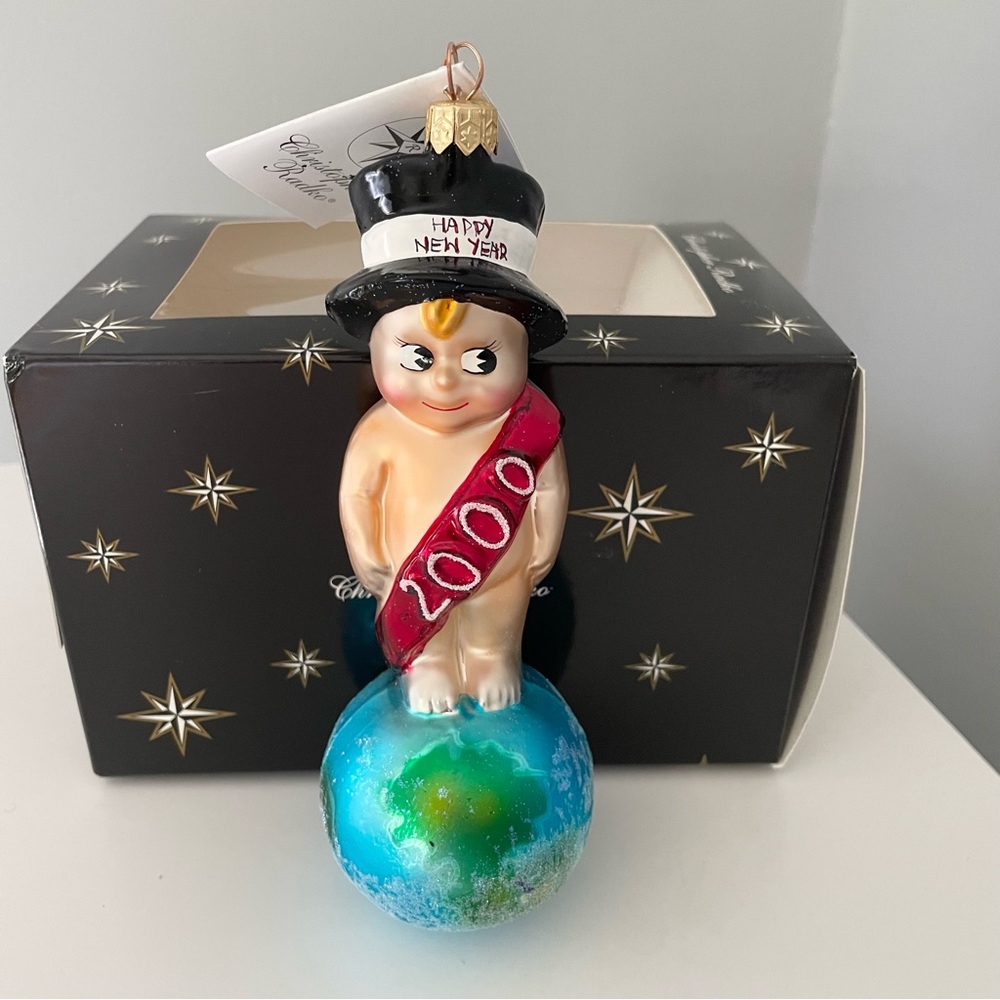 Millennium 2000 Happy New Year Ornament by Christopher Radko